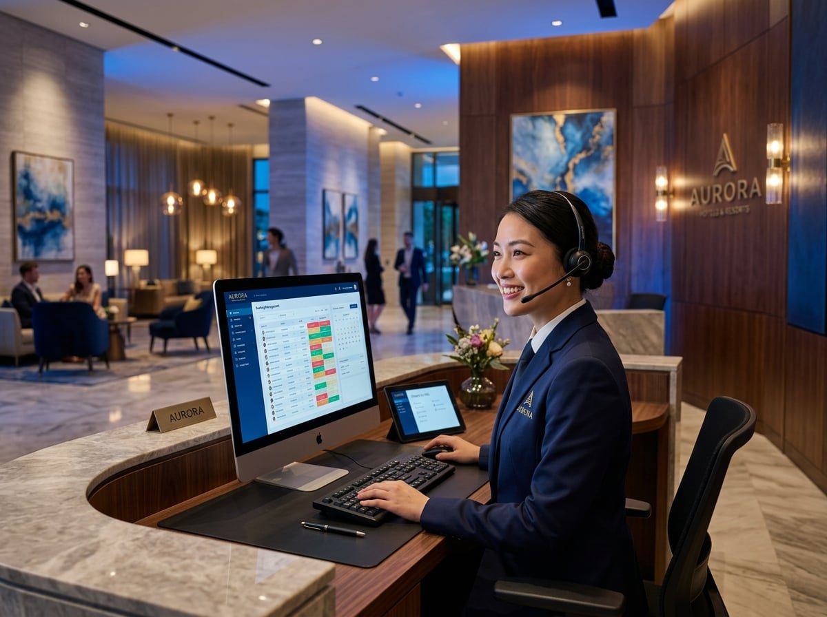 Restaurant team during a busy service